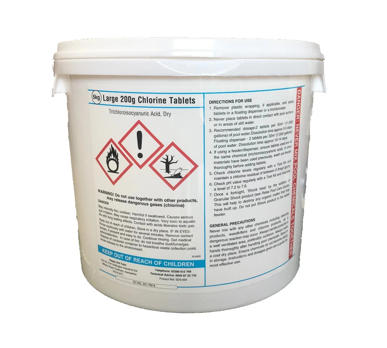 Happy Hot Tubs Large Chlorine Tablets (200g) 4 Happy Hot Tubs Large Chlorine Tablets (200g) - Image 2