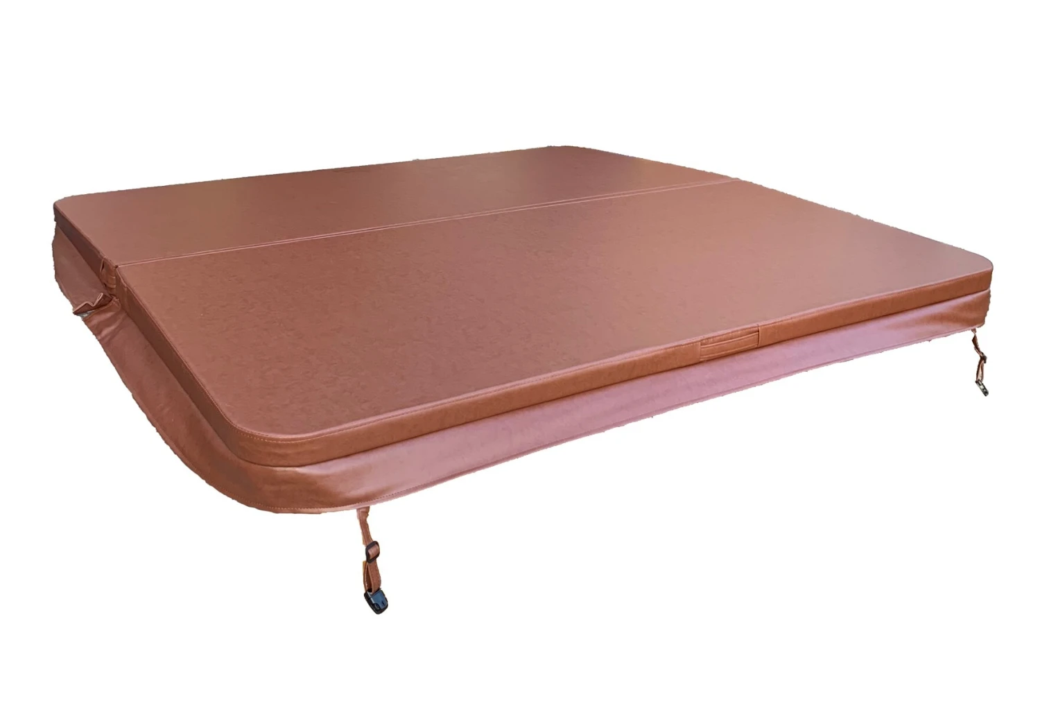 2.22 Metre (87.4'') Square Hot Tub Cover - Brown 4 2.22 Metre (87.4'') Square Hot Tub Cover - Brown - Image 2