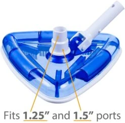 Deluxe Triangular Pool Vacuum Head 10 Deluxe Triangular Pool Vacuum Head -Bathtub Spa Store clear vac head 4