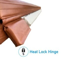 2.135 X 1.98 Metre (84'' X 78'') Rectangular Hot Tub Cover - Brown 10 2.135 X 1.98 Metre (84'' X 78'') Rectangular Hot Tub Cover - Brown -Bathtub Spa Store cover 3 small