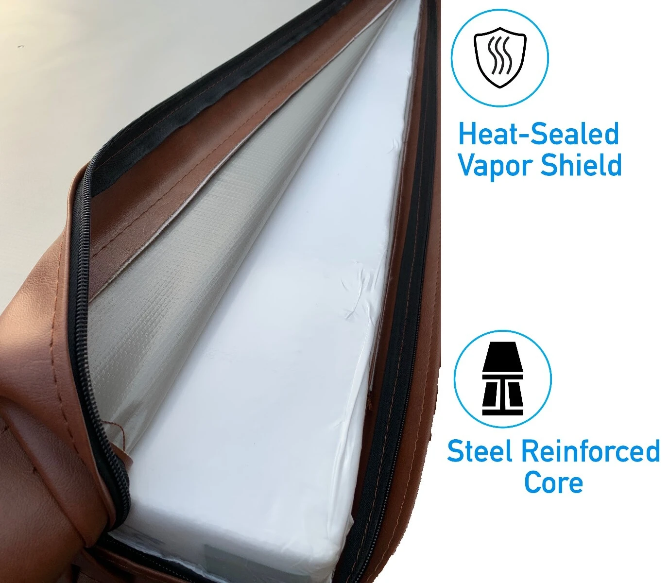 2 Metre (78.75'') Square Hot Tub Cover - Brown 9 2 Metre (78.75'') Square Hot Tub Cover - Brown - Image 7