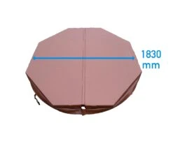 1.83 Metre (72'') Octagonal Hot Tub Cover - Brown