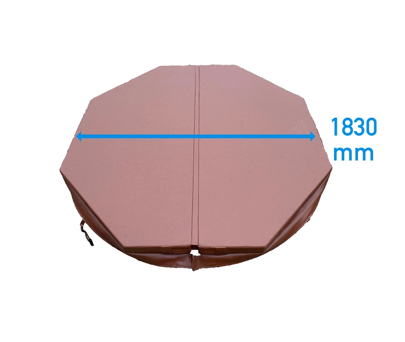 1.83 Metre (72'') Octagonal Hot Tub Cover - Brown 3 1.83 Metre (72'') Octagonal Hot Tub Cover - Brown