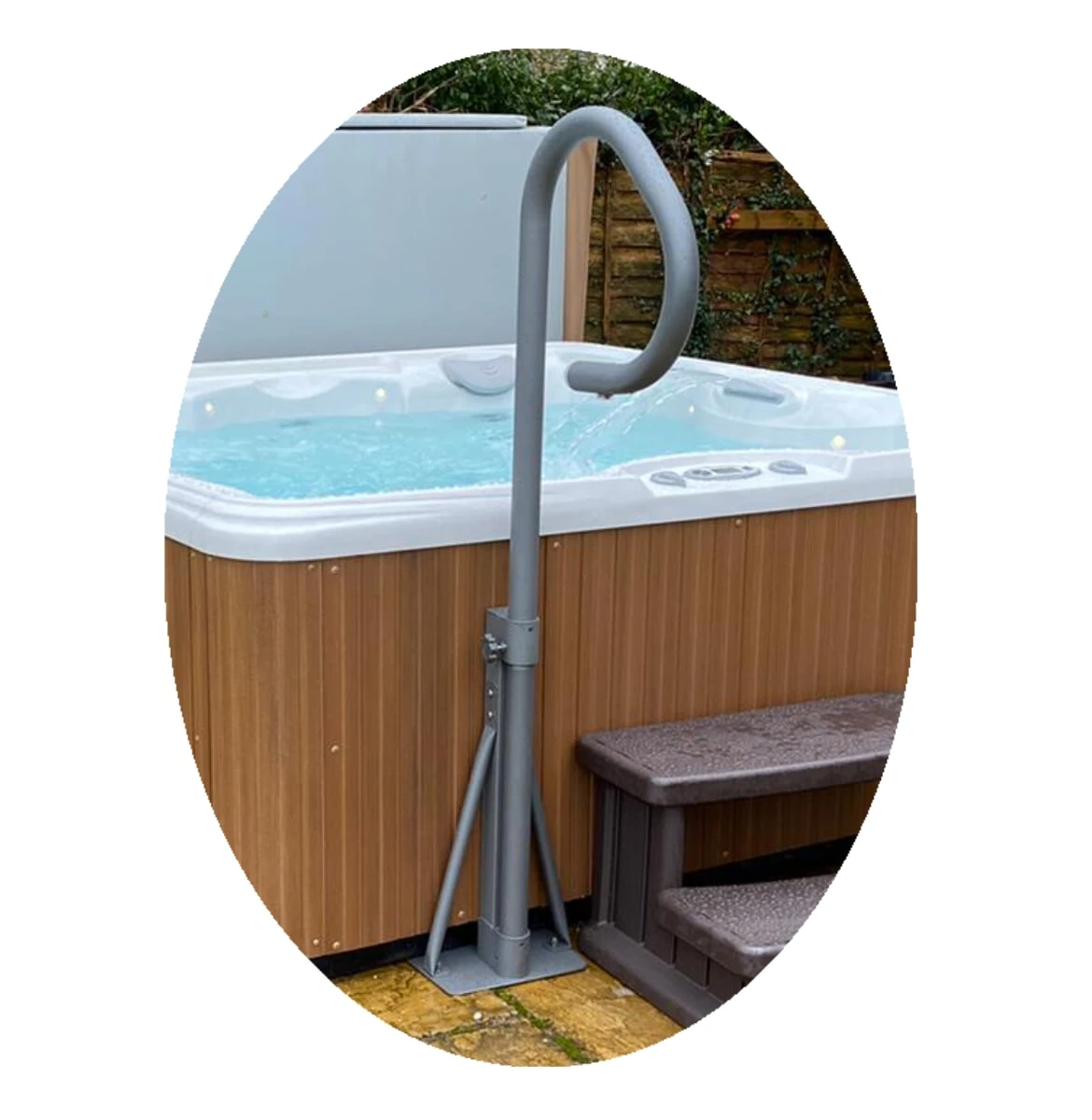 Hot Tub Safety Hand Rail Grab 3 Hot Tub Safety Hand Rail Grab