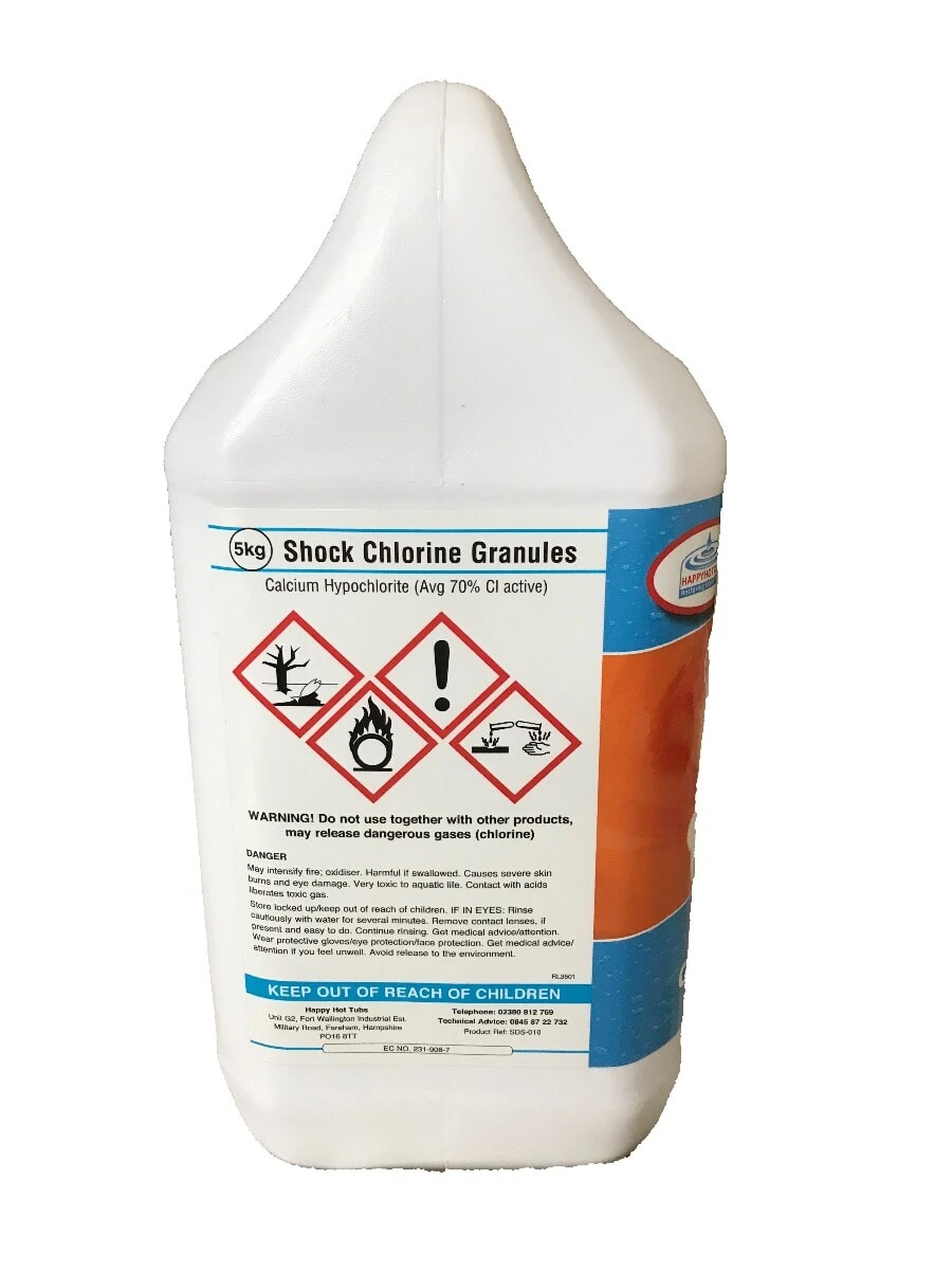 Happy Hot Tubs Granular Chlorine Shock 5kg 4 Happy Hot Tubs Granular Chlorine Shock 5kg - Image 2
