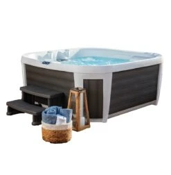 Off-Display (Gosport) Happy 25 Lounge - 5 Person Plug & Play Hot Tub -Bathtub Spa Store happy 25 1 1 2