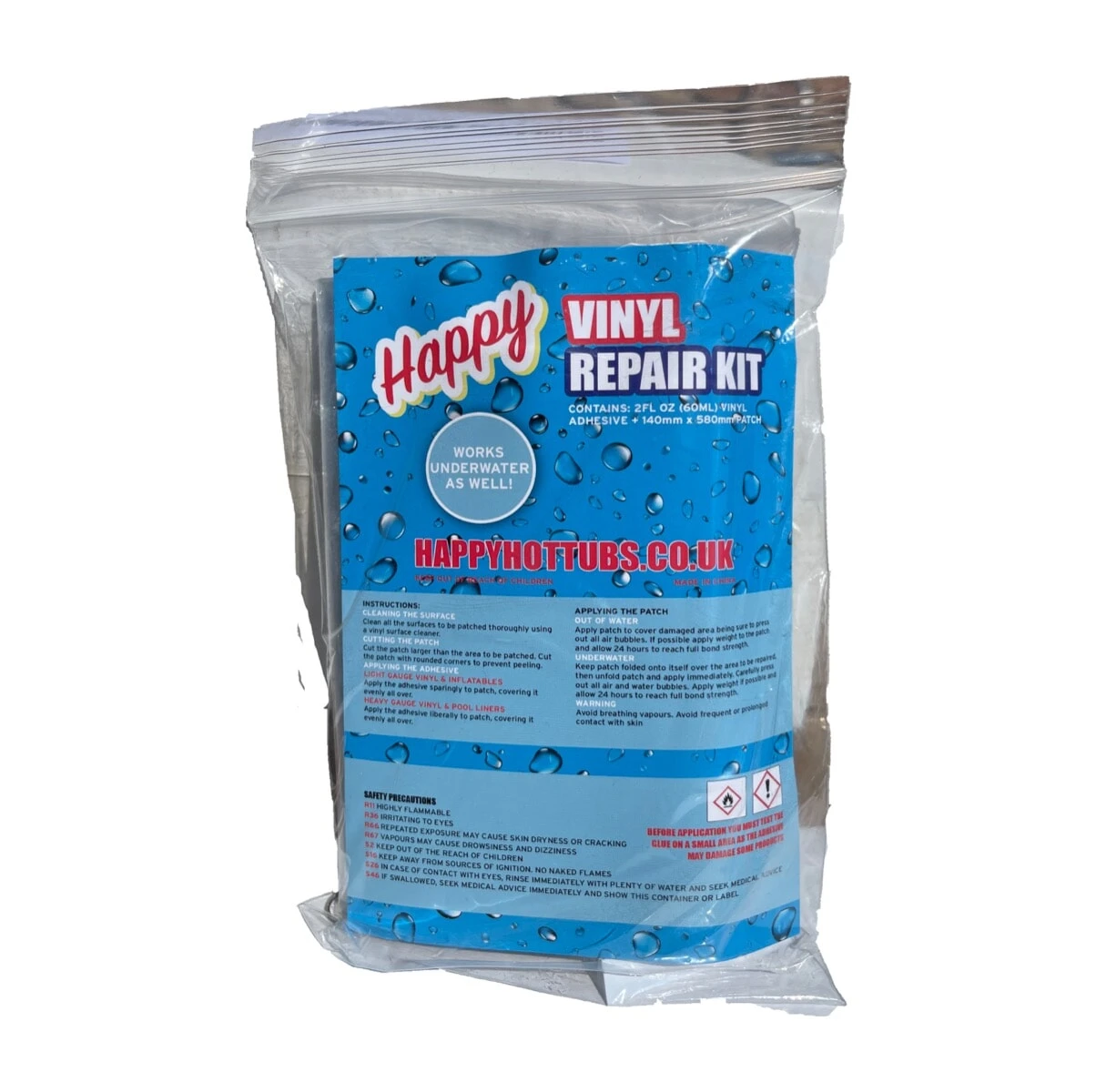Happy Hot Tubs Vinyl Repair Kit (In Bag) 4 Happy Hot Tubs Vinyl Repair Kit (In Bag) - Image 2
