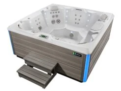 Hot Spring Pulse - 7 Person Hot Tub 12 Hot Spring Pulse - 7 Person Hot Tub -Bathtub Spa Store hotspring limelight 2019 pulse alpinewhite coastal gray highangle steps