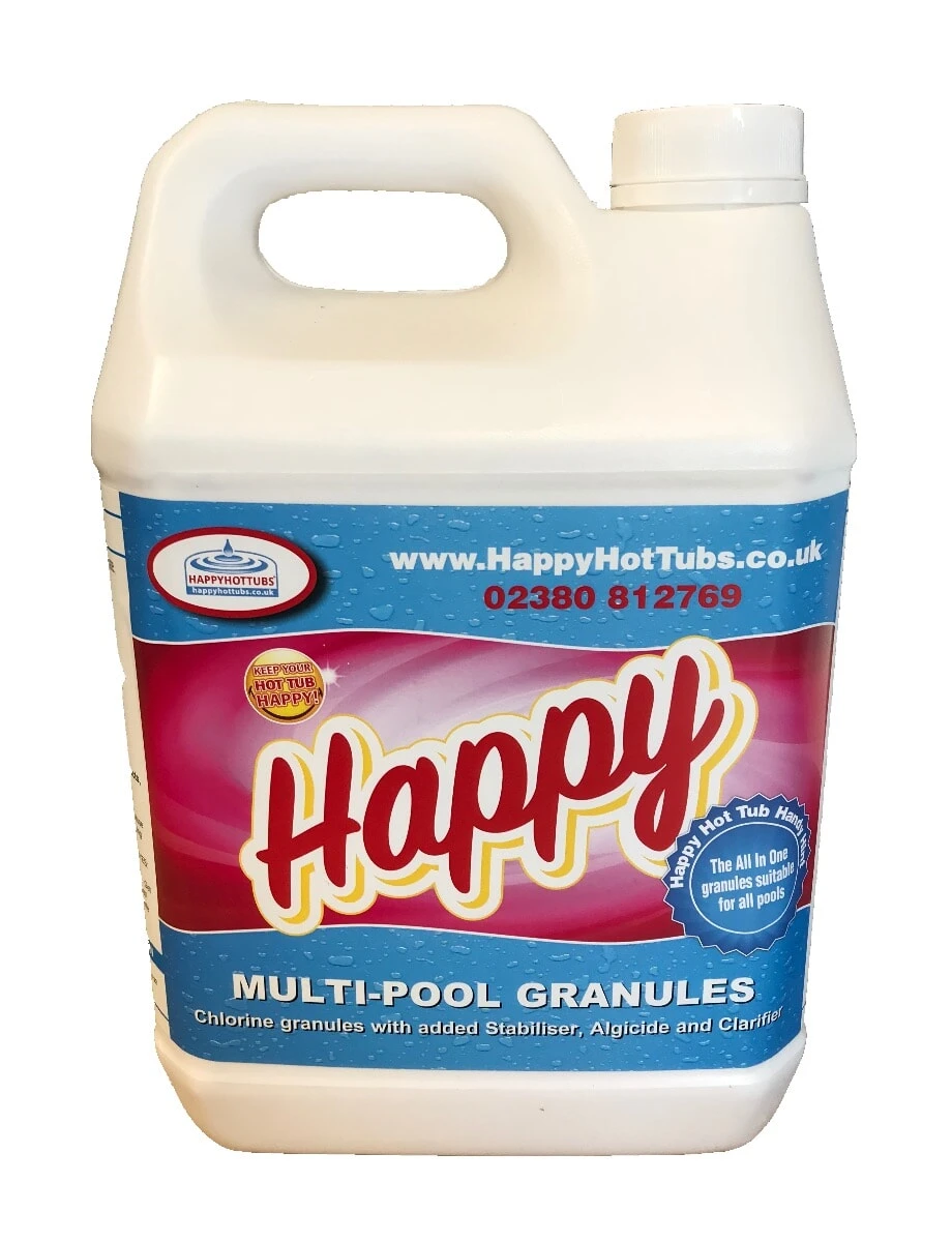 Happy Hot Tubs Multifunctional Pool Chlorine Granules 5kg 3 Happy Hot Tubs Multifunctional Pool Chlorine Granules 5kg