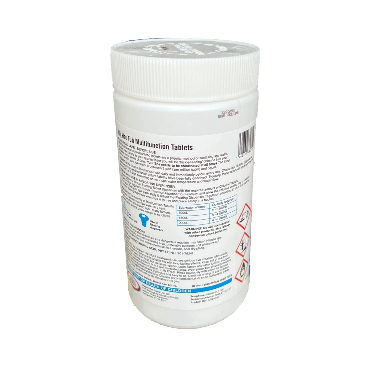 Happy Hot Tubs Multifunctional 20g Chlorine Tablets 1kg 5 Happy Hot Tubs Multifunctional 20g Chlorine Tablets 1kg - Image 3