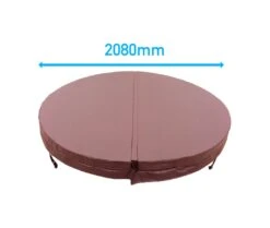 2.08 Metre (81.89'') Round Hot Tub Cover - Brown