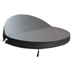 1.83 Metre (72'') Round Hot Tub Cover - Grey 9 1.83 Metre (72'') Round Hot Tub Cover - Grey -Bathtub Spa Store round grey hot tub cover