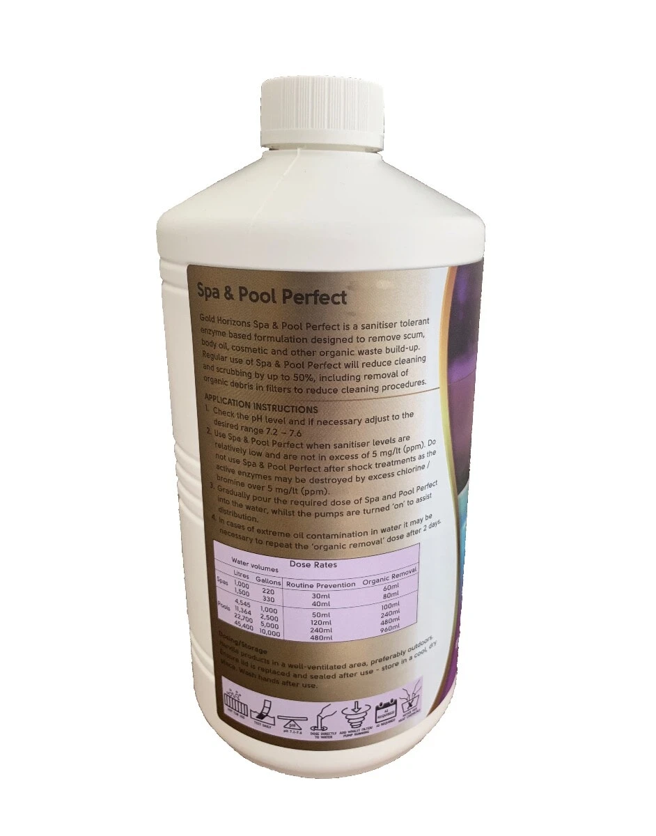 Gold Horizons Spa & Pool Perfect Enzyme Technology 1 Litre 4 Gold Horizons Spa & Pool Perfect Enzyme Technology 1 Litre - Image 2